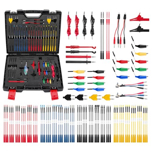 110PCS Automotive Test Lead Kit Multimeter Back Probe Tester | Relay wire connectors, alligator clips, carrying case, automotive diagnostics, electrical testing, multimeter accessories