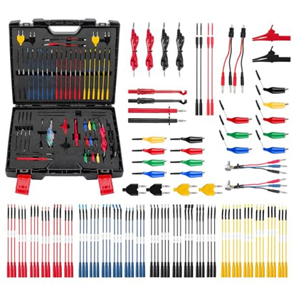 110PCS Automotive Test Lead Kit Multimeter Back Probe Tester | Relay wire connectors, alligator clips, carrying case, automotive diagnostics, electrical testing, multimeter accessories