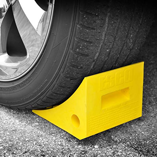 Esco - 12590 Pro Series Wheel Chock for Cars, Trucks and Trailers - size: 5 Ton Load Capacity