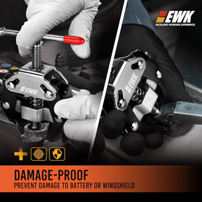 EWK 8-30mm (5/16" to 1 3/16") Battery Terminal and Wiper Arm Removal Tool, Windshield Wiper Arm Puller, Adjustable and Damage Free Puller for Car Repair
