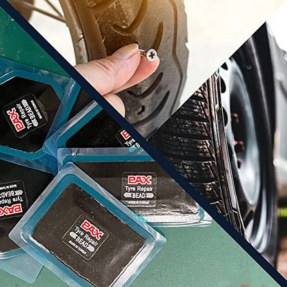 PAX 10Pcs 100 x 75mm Radial Tire Patch, Tire Repair for Puncture, Tire Flat Prevention, Emergency Repair Tool, Suitable for Car, Bus, Truck, Tractor (100 x 75mm) - size: 100 x 75mm
