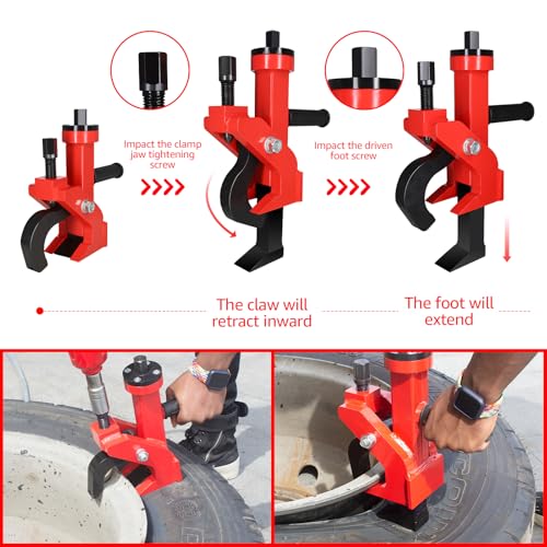 BESTOOL Pneumatic Bead Breaker, Effortless Tire Changing for Cars, Trucks & More (Red) - color: Red