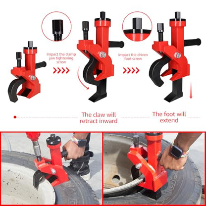 BESTOOL Pneumatic Bead Breaker, Effortless Tire Changing for Cars, Trucks & More (Red) - color: Red