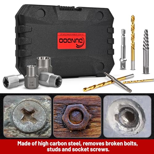 30PCS Screw Extractor Set & Bolt Extractor Set, Left Hand Drill Bit Set, Easy Out Extractor Set，Stripped Bolt Remover Tools，Cobalt HSS Steel Kit for Damaged, Rounded-Off Bolts, Screws, Nuts, Studs - size: 30PCS