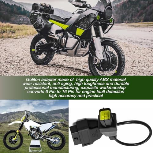 16 Pin 6 Pin OBD2 OBDII Motorcycle Diagnostic Cable Adapter Compatible with Husqvarna - color: For Husqvarna 6Pin