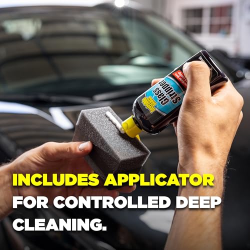 Invisible Glass 91411 Glass Stripper Water Spot Remover Kit – Cerium Oxide Based Auto Glass Polish for Windshields, Hard Water Spots, Road Films & Old Coatings – 4 Fl Oz - size: 4 Fl Oz (Pack of 1)
