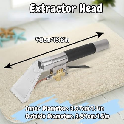 Extractor Head, Upholstery Carpet Furniture Vacuum Extractor Attachment, Stainless Steel Carpet Extractor Attachment, Auto Detailing Extractor, Extractor Wand