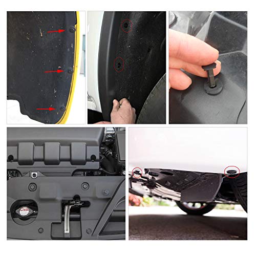 GOOACC 480PCS Bumper Retainer Clips with Fastener Remover Car Plastic Rivets Push Kit -Door Trim Panel for Toyota GM Ford Honda Acura Chrysler (Pack of 10) - color: 480Pcs Clips + Remover (Pack of 10)