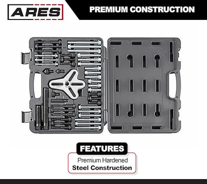 ARES 71000-43-Piece Harmonic Balancer Puller Set - Use with Harmonic Balancers, Steering Wheels, Crankshaft Pulleys and Gears - Works with Most Cars, Pickups, and SUVs - size: 43-Piece Harmonic Balancer Pull
