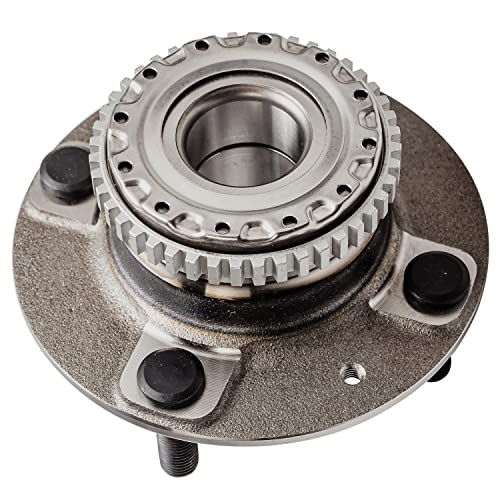 Detroit Axle - 2 Rear Wheel Bearing Hubs for 2001-2006 Hyundai Elantra, 2005-2009 Kia Spectra Spectra5, Wheel Hub Bearings Assembly Set Replacement, Pair Hubs - style: 512195 x2/Pair