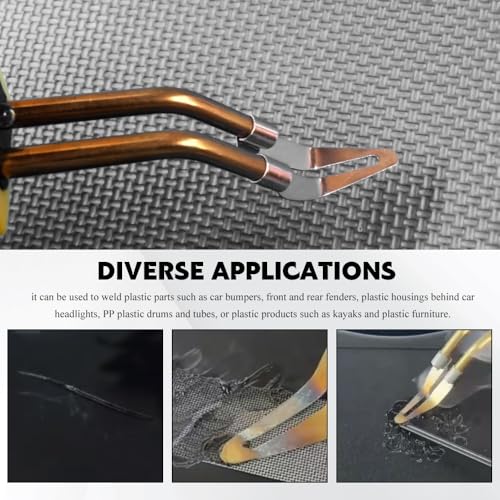 4PCS Plastic Smoothing Tips, Welding Accessories, Stainless Steel Plastic Welder Tips, Adjustable 45 Degree Elbow Soldering Repair Welding Tool for Repairing Car Bumpers, Kayak