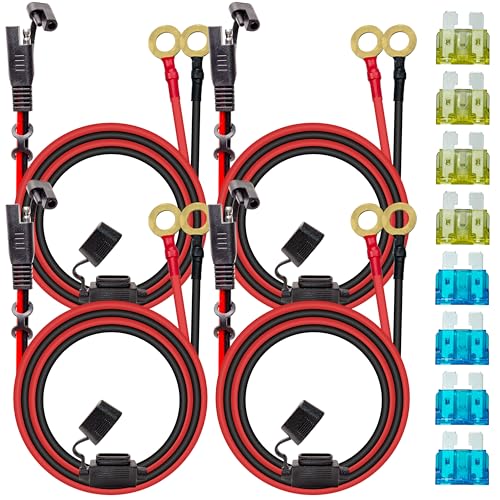 4 Pcs 10AWG 2FT Charger Cable - color: 10awg2ft*4