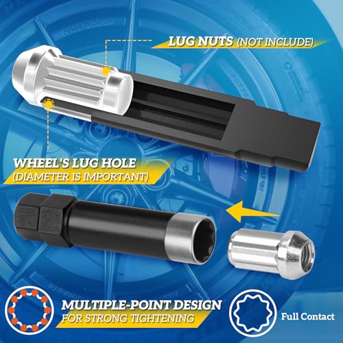 10 Spline Lug Nut Socket for Bimecc 10-Spline Lug Nut Key | 3 Pieces Lug Nut Key Compatible with Bimecc 10 Point Wheel Lock Remover,Replacement for TA20-17/19,TA20-19/21,TA23-21/22 - color: Ta20-17/19, Ta20-19/21, Ta23-21/22