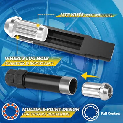 10 Spline Lug Nut Socket for TA20 17/19 10-Spline Lug Nut Tool Key | 10 Point Socket Compatible with Bimecc 10 Spline Lug Nut Key,17,19mm Hex Drive 10 Spline Socket - color: Ta20-17/19