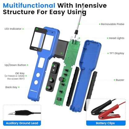 OBDResource Automotive 24V Car Power Circuit Probe Tester with LCD Display | Circuit Tester, 12V 24V Electrical Diagnostic Tool with Illuminating Lights, Component Activation (CP20)
