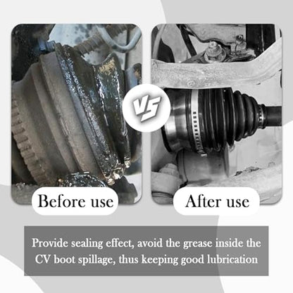CV Boot Repair Kit,Water&Dust Resistant CV Axle Boot Repair Kit with CVs Boots Clamps & Expander Tool,Professional CVs Joint Boots Kits for Calibers 3.56",2.96",2.46"
