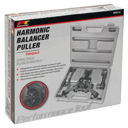 Performance Tool W89712 Compact Harmonic Balancer Puller Kit for Efficient and Easy Engine Maintenance - style: Compact Harmonic Balancer Puller