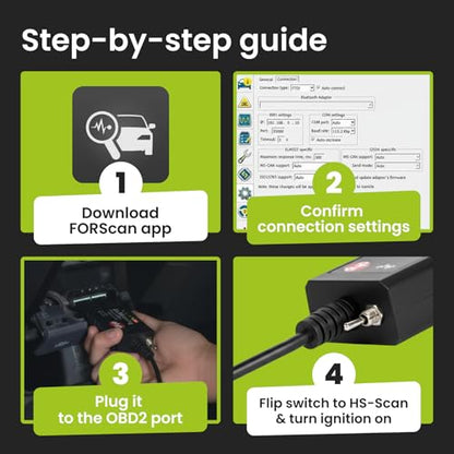 OHP FORScan ELM327-based OBD2 to USB Diagnostic Scan Tool with MS-Can/HS-Can Switch for Ford Lincoln Mazda Mercury Vehicles