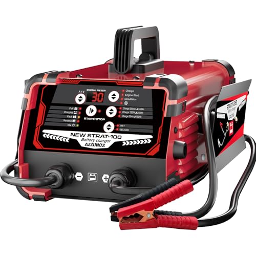 12V/24V Car Battery Charger & Engine Starter – Up to 30A Fast Charging, 130A Cranking Amps, Auto Maintainer, Desulfator, Repair & Winter Mode for AGM, Gel, Deep Cycle Batteries - color: 30A