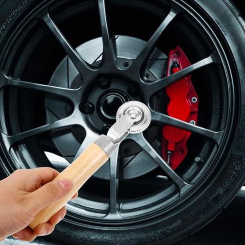 Amosfun 2Pcs Tire Patch Rollers with Handle Portable Tire Repair Tools for Quick Patching of Car Motorcycle and Bicycle Tires Essential Car Tire Repair Roller Kit