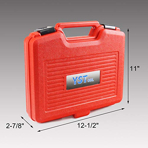 YSTOOL Front End Service Tool Set with Automotive Ball Joint Separator Tie Rod End Puller Pitman Arm Remover 5 PCS Removal Splitter Kit for Car SUV Light Truck Pickup - color: Red