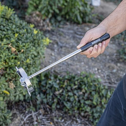 NEIKO 53426A 35LB Magnetic Pick Up Tool, Large Magnet with 3.3" Head, Extendable Magnetic Sweeper on a Stick up to 33.5 Inches, Nail Finder Pickup Tool, 5 Section Stainless Steel Shaft - size: 35 Pound, style: Pick Up Tool