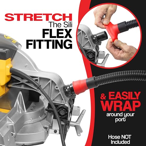 Sili Flex Dust Collection Hose Fittings 3 Pack - size: 3 Fittings Only