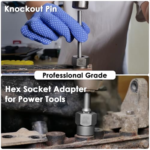 65-Piece Broken Bolt Extractor Kit with Easy Out Screw Extractor Set | for Damaged, Rusted, Rounded-Off, Stripped Fasteners, 8-19mm, Cr-Mo Steel & HSS, with Left Hand Drill Bit Set, Storage Case - size: 65-Piece