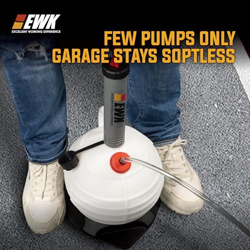 EWK 6L Vacuum Oil Extractor Pump, Portable Fluid Extractor Oil Change Pump for Automotive, Marine Boat, Jet Ski, Fast Oil Change & Quick Drain Fluid Transfer Pump - size: 6L