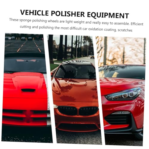 Healifty 16-piece Car Polishing Wheel Kit Sponge Pads for Auto Detailing Clay Bar Brush Car Wheel Brush Light Weight Portable