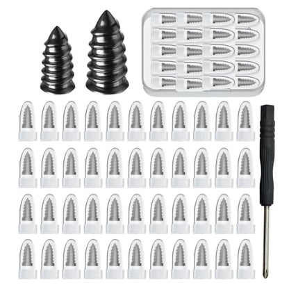 40Pcs Tire Repair Rubber Nail,Vacuum Tire Repair Kits Spiral Rubber Nails,Tire Screw Plug Fast Tool Self Service Tire Repair Nail,Screw in Tire Plugs for car,Motorcycle,Truck Tire Puncture Repair
