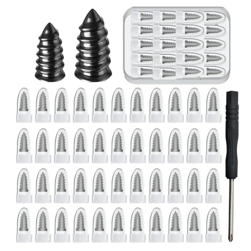 40Pcs Tire Repair Rubber Nail,Vacuum Tire Repair Kits Spiral Rubber Nails,Tire Screw Plug Fast Tool Self Service Tire Repair Nail,Screw in Tire Plugs for car,Motorcycle,Truck Tire Puncture Repair