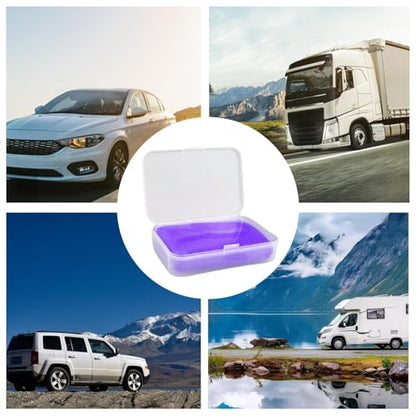 Clay Bar Auto Detailing Car Wash Mud | Car Interior Detailing Kit, Auto Glass Cleaner, Auto Detailing Supplies, Efficient, No Scratch Solution For Auto SUV, Car - color: purrple