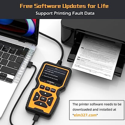 ZMOON ZM201 Professional OBD2 Scanner Diagnostic Tool, Enhanced Check Engine Code Reader with Reset OBDII/EOBD Car Diagnostic Scan Tools for All Vehicles After 1996, 2026 Upgraded