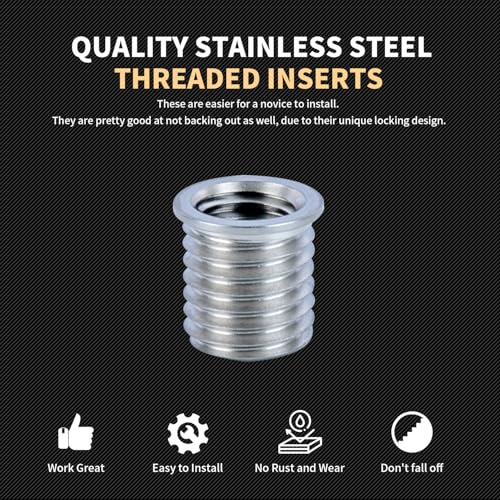 7/16-14 SAE Thread Repair Kit with Insert HSS Drill, Tap, Counterbore, Installation Driver, 10PCS Stainless Steel Insert 7/16-14X0.600 INCH