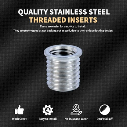 7/16-14 SAE Thread Repair Kit with Insert HSS Drill, Tap, Counterbore, Installation Driver, 10PCS Stainless Steel Insert 7/16-14X0.600 INCH