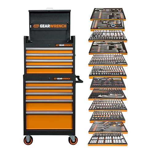 GEARWRENCH 791 Piece Master Mechanics Tool Set in Premium Modular Foam Trays with GSX Mobile Tool Storage | MEGAMODPRO - style: 791 Piece