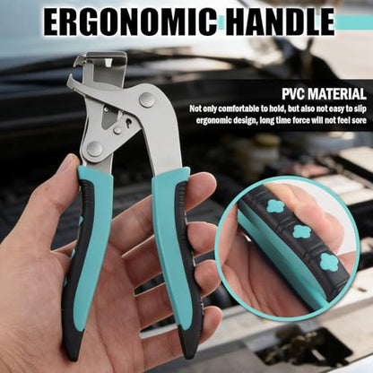 Upgraded Car Clip Pliers,Non-damaging Car Panel Clip Pliers with Spade Jaws & Labor-saving Spring Construction for Cars Clips,Versatile Cars Panel Clips Removal Plier