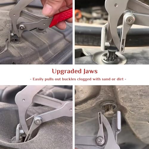Car Clip Pliers, Panel Clip Removal Pliers,Professional Plastic Fastener Removal Tool for Auto Door Panels,Comfort Grip Handle,Damage-Free Disassembly