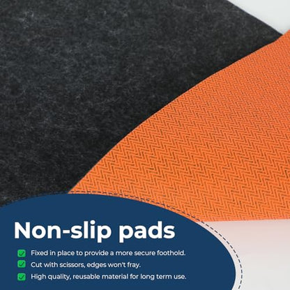 Heavy Duty Oil Spill Mat Absorbent Garage Floor Mat for Under Car 1/4inch Thicked Non-Slip Rubber Backing Pad Protect Floor Washable Durable Reusable Pad for Garage Truck Kitchen Gym (9.8FT × 8.2FT)