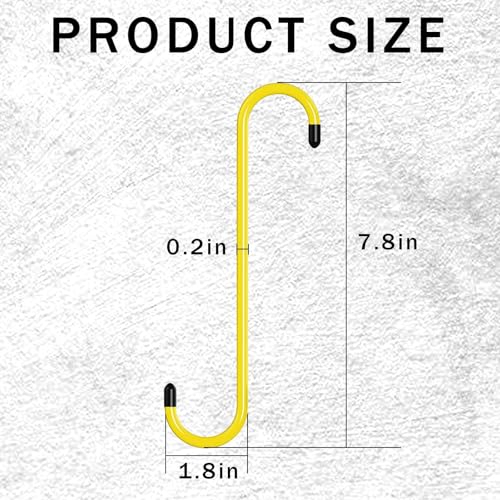 BFXM 24PCS Brake Caliper Hanger Caliper Hangers Hooks with Rubber Tips | Durable Steel, Rust-Proof Automotive Tools for Braking, Axle, Suspension, Herramientas para Extensión de Frenos - color: Yellow-24PCS