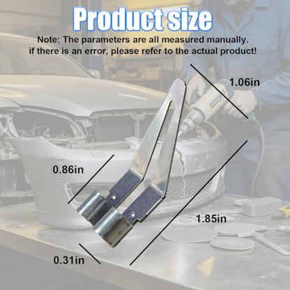 Plastic Welding Tips, Stainless Steel Plastic Smoothing Head Replacement with 45° Elbow, Car Bumper Repair Tool, Welder Gun Soldering Accessories for Kayaks and DIY Fixes(4PCS) - size: 4PCS