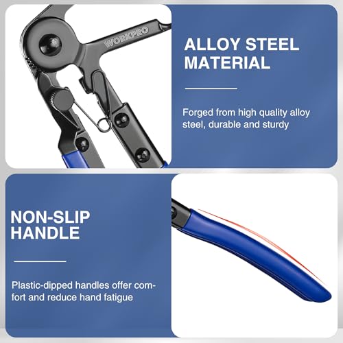WORKPRO Flexible Hose Clamp Pliers | 27” Hose Clamp Tool Spring Clamp Pliers Automotive Clamp Removal Tool for Car Coolant Hose and Water Pipe