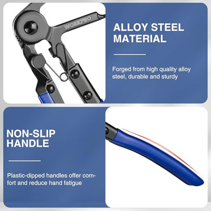WORKPRO Flexible Hose Clamp Pliers | 27” Hose Clamp Tool Spring Clamp Pliers Automotive Clamp Removal Tool for Car Coolant Hose and Water Pipe