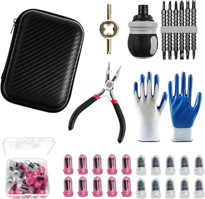 30 PCS Tire Repair Kit, Rubber Nail Screw Plugs, Emergency Quick Puncture Repair Tools for Car, Motorcycle, Truck, ATV, SUV, Tractor
