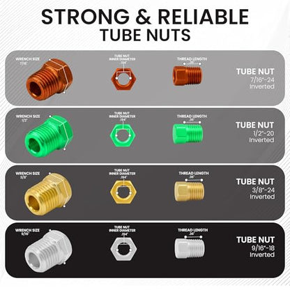 The Stop Shop 3 Kits. Each Kit is 25 Feet of 3/16 Inch (4.75 mm) Copper Nickel Brake Line with Fittings, .028" Wall Thickness - size: 75 Feet- 3 x 25 foot kits