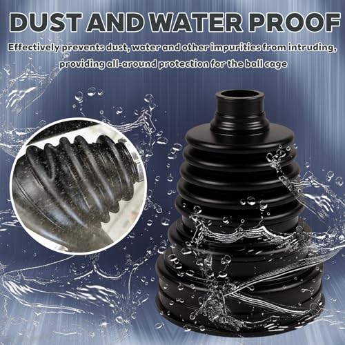 2PCS CV Boot Repair Kit with Stainless Steel Clamps & Expander Tool – Silicone CV Axle Boot Repair Kit for Joint Dustproof & Waterproof, Universal CV Joint Boot Fits Most Cars