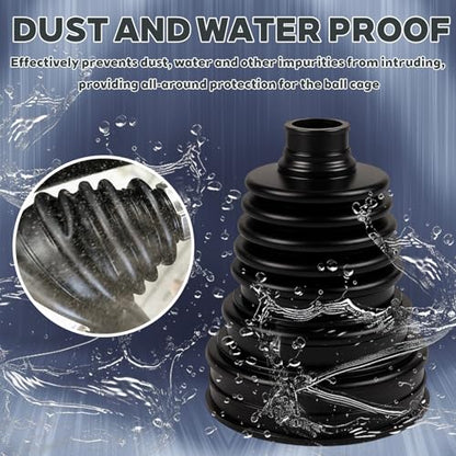 2PCS CV Boot Repair Kit with Stainless Steel Clamps & Expander Tool – Silicone CV Axle Boot Repair Kit for Joint Dustproof & Waterproof, Universal CV Joint Boot Fits Most Cars