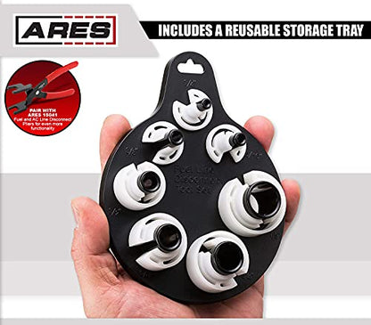 ARES 70317 - Air Conditioner and Fuel Line Disconnect Tool Set - Quick Disconnect Tool - 7 Popular SAE Standard Sizes for Multiple Applications - Sizes 1/4-Inch to 7/8-Inch