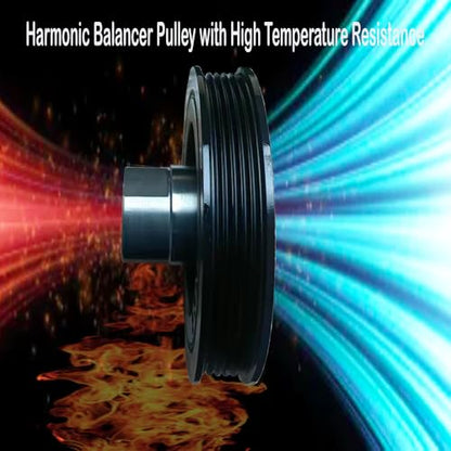Harmonic Balancer Crankshaft 594-141 Crankshaft Pulley Compatible with 1996-2000 for Toyota 4Runner 1994-1998 for Toyota T100 1995-2004 for Toyota Tacoma Harmonic Balancer